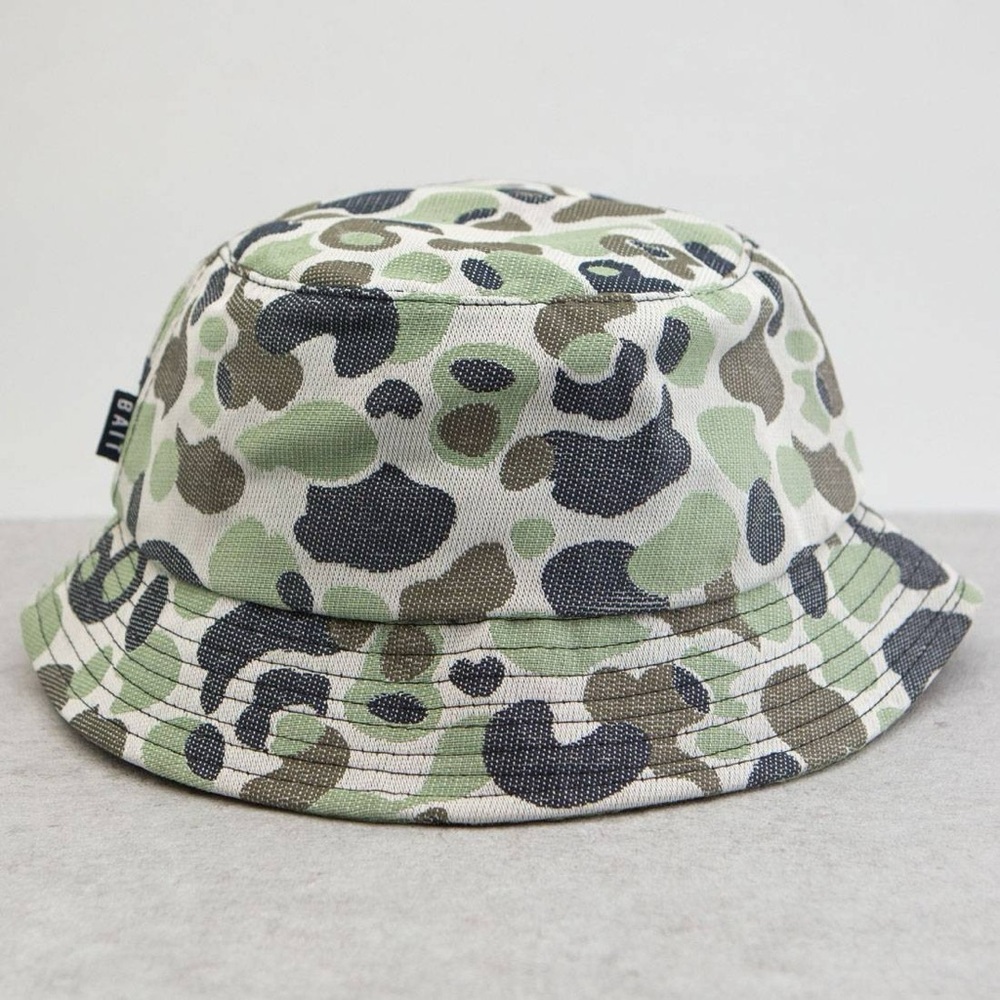 New Camo BAIT SCRIPT BUCKET HAT